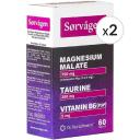 Sorvagen Magnezyum Malat Taurin ve Vitamin B6 (P5P) 60 Tablet 2'li Paket