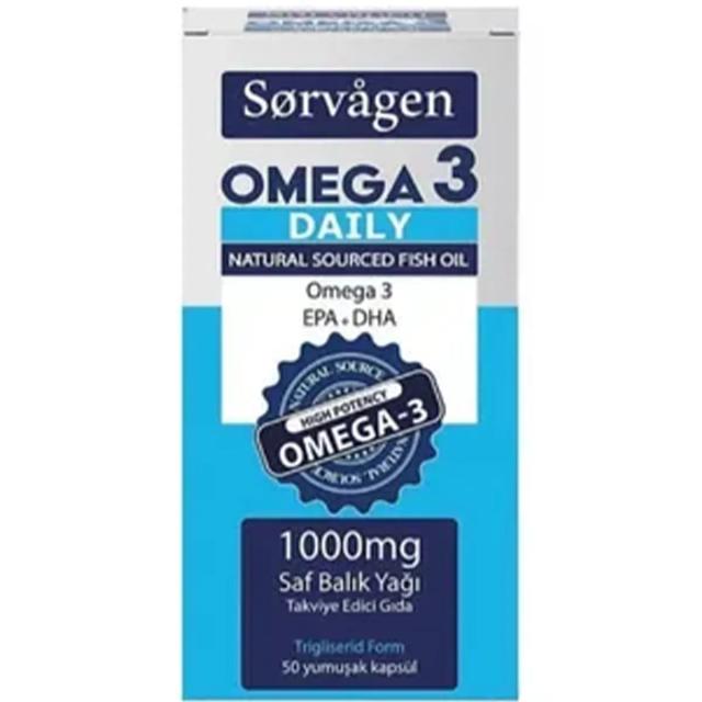 Sorvagen Omega 3 Daily Saf Balık Yağı 1000 mg 50 Kapsül