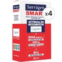 Sorvagen Smart Sitikolin DHA, Omega 3 ve B12 30 Kapsül 4'lü Paket