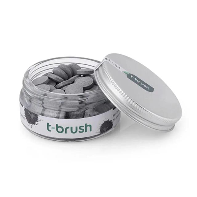 T-Brush Aktif Kömürlü Florürlü Diş Macunu Tableti 90 Adet