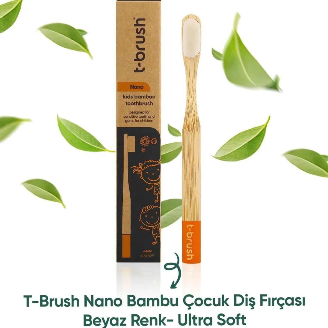 T-Brush Nano Ultra Soft Çocuk Diş Fırçası - Beyaz