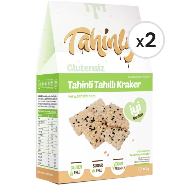 Tahinly Glütensiz Tahinli Tahıllı Kraker 150 g 2'li Paket