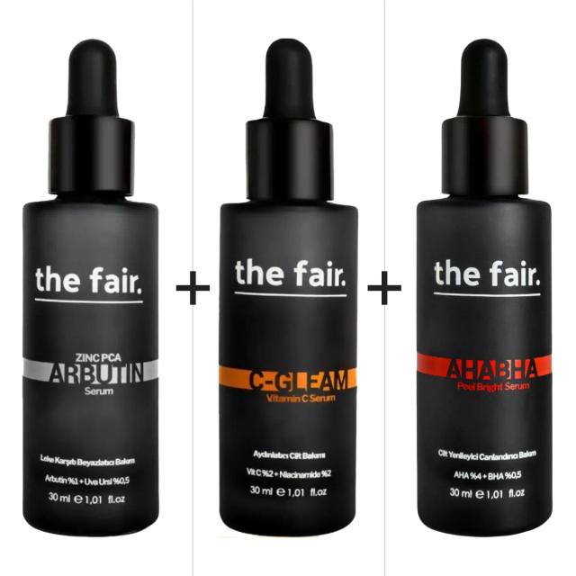 the fair. Arbutin Serum 30 ml & C Vitamini Serum 30 ml & AHABHA Serum 30 ml