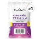 TheLifeCo Organik Psyllium Karnıyarık Otu Limonlu ve Çilekli İçecek Tozu 6 g x 7 Saşe 4'lü Paket