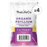 TheLifeCo Organik Psyllium Karnıyarık Otu Limonlu ve Çilekli İçecek Tozu 6 g x 7 Saşe 4'lü Paket