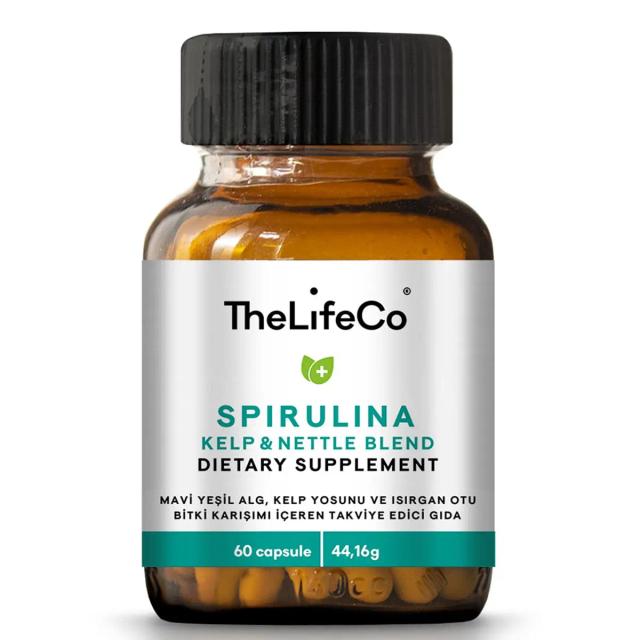 TheLifeCo Spirulina Kelp & Nettle 60 Kapsül