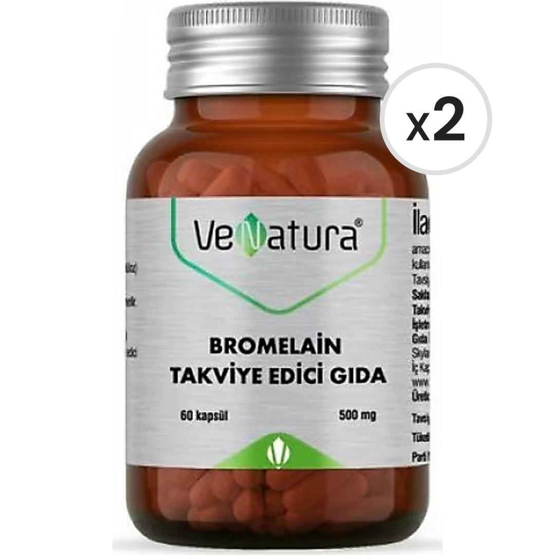 VeNatura Bromelain 60 Kapsül 2'li Paket