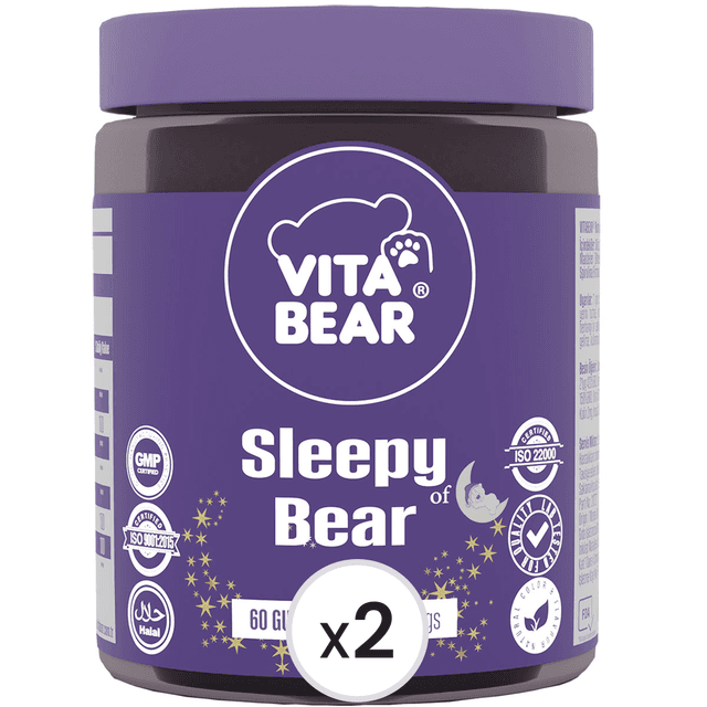 Vita Bear Sleepy Bear Uyku Düzenleyici Vitamin 60 Adet 2'li Paket