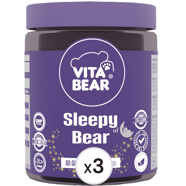 Vita Bear Sleepy Bear Uyku Düzenleyici Vitamin 60 Adet 3'lü Paket
