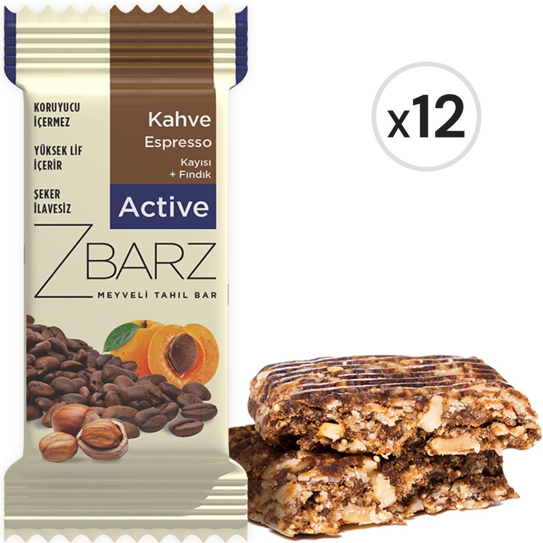 Zbarz Active Espresso Tahıl Bar 35 g 12'li Paket