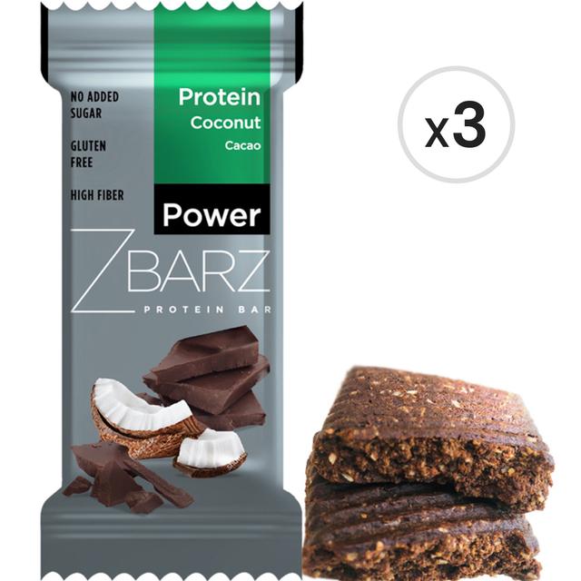 Zbarz Power Protein Bar Hindistan Cevizli Kakaolu 35 g 3'lü Paket