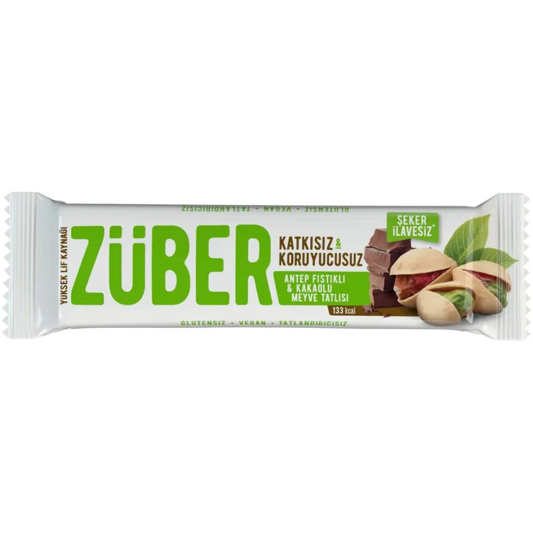 Züber Antep Fıstıklı ve Kakaolu Meyve Bar 40 g