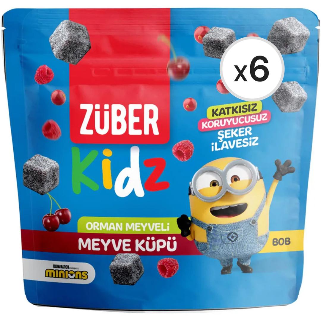 Züber Kidz Orman Meyveli Meyve Küpü 49 g 6'lı Paket