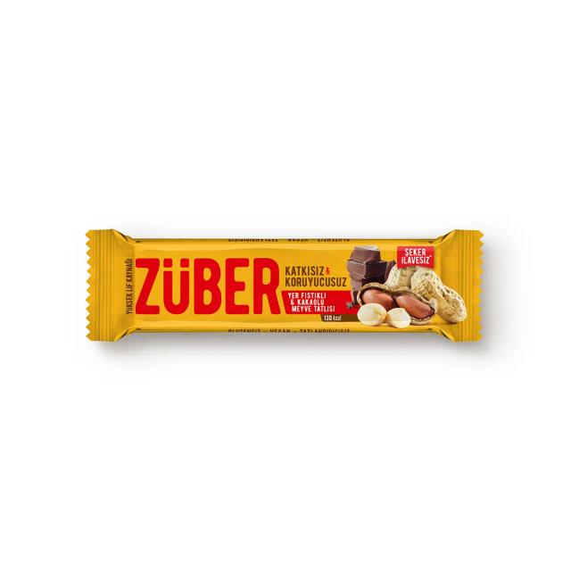 Züber Yer Fıstıklı ve Kakaolu Meyve Bar 40 g